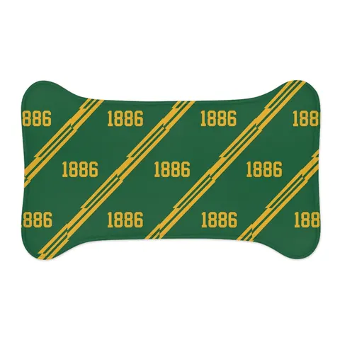 Kentucky State 1886 Green & Gold Pet Feeding Mats — other view