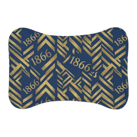 Lincoln (MO) 1866 Blue & Gold Pet Feeding Mats — other view