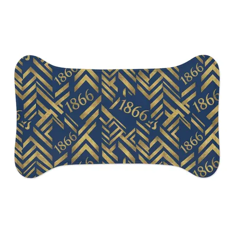 Lincoln (MO) 1866 Blue & Gold Pet Feeding Mats — other view