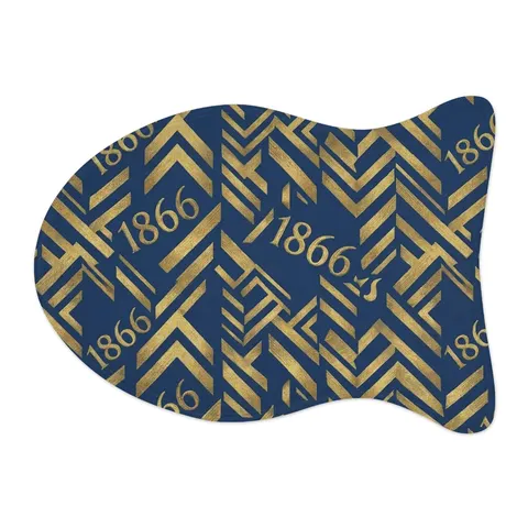 Lincoln (MO) 1866 Blue & Gold Pet Feeding Mats — other view