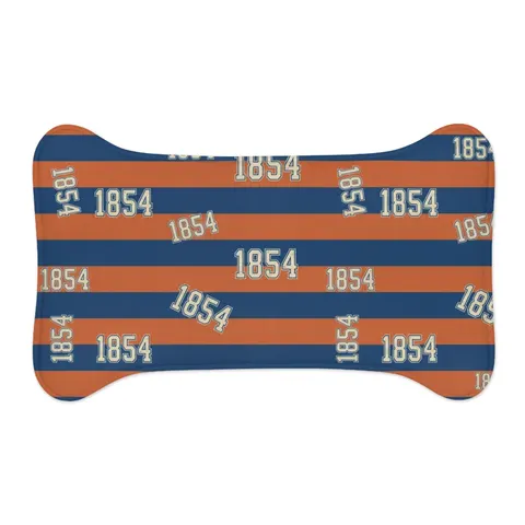 Lincoln (PA) 1854 Blue & Orange Pet Feeding Mats — other view