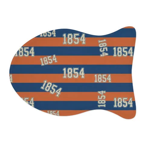 Lincoln (PA) 1854 Blue & Orange Pet Feeding Mats — other view