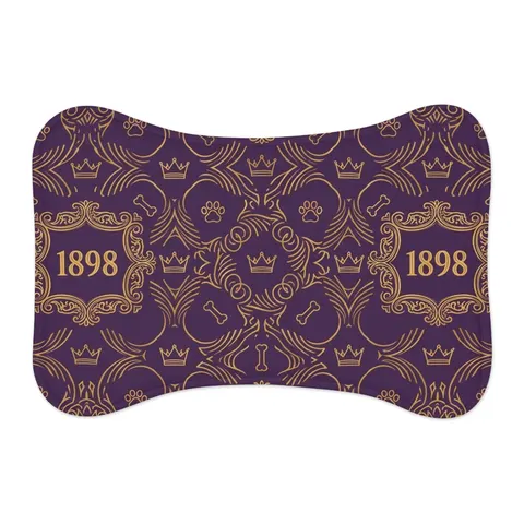 Miles 1898 Purple & Gold Pet Feeding Mats — other view