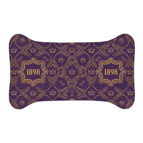 Miles 1898 Purple & Gold Pet Feeding Mats — other view