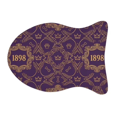 Miles 1898 Purple & Gold Pet Feeding Mats — other view