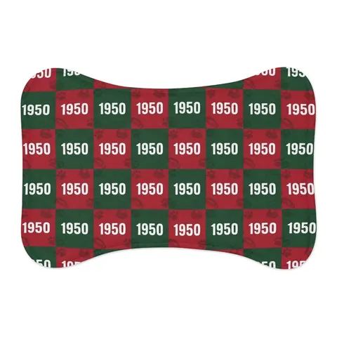 Mississippi Valley State 1950 Green & Red Pet Feeding Mats — other view