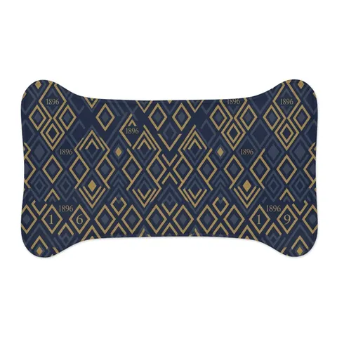 Oakwood 1896 Blue & Gold Pet Feeding Mats — other view
