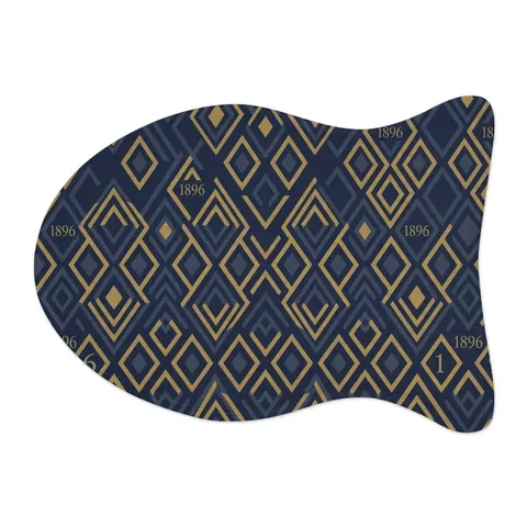 Oakwood 1896 Blue & Gold Pet Feeding Mats — other view