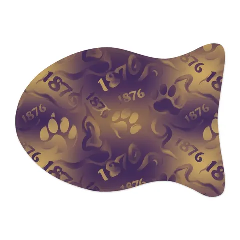 Prairie View 1876 Purple & Gold Pet Feeding Mats — other view