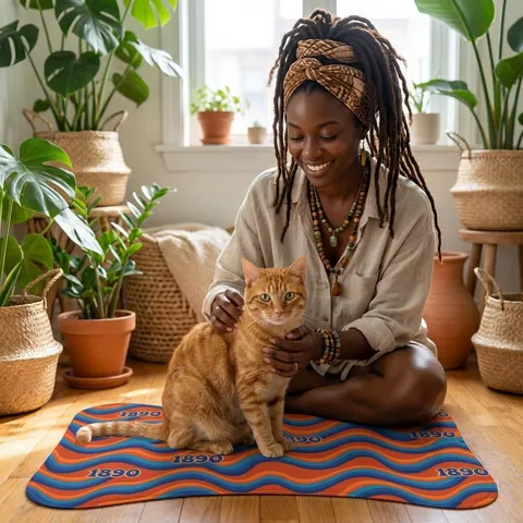 Savannah State 1890 Orange & Blue Pet Feeding Mats