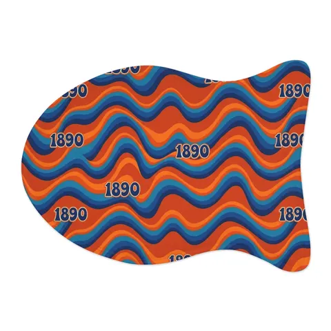 Savannah State 1890 Orange & Blue Pet Feeding Mats — other view