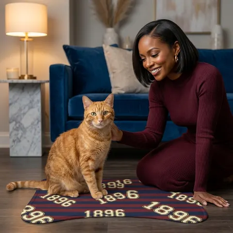SC State 1896 Garnet & Blue Pet Feeding Mats