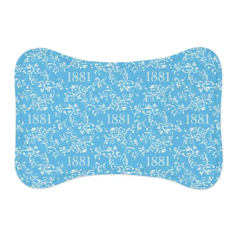 Spelman 1881 Sky Blue Elegance Pet Feeding Mats — other view