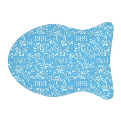 Spelman 1881 Sky Blue Elegance Pet Feeding Mats — other view