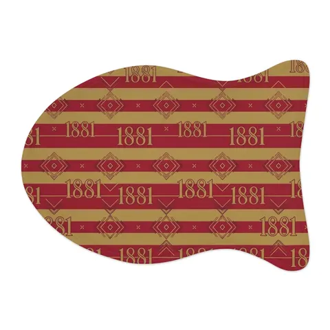 Tuskegee 1881 Crimson & Old Gold Pet Feeding Mats — other view