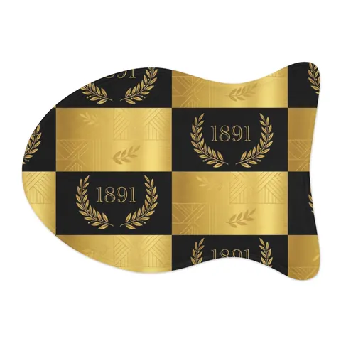 West Virginia State 1891 Black & Gold Pet Feeding Mats — other view