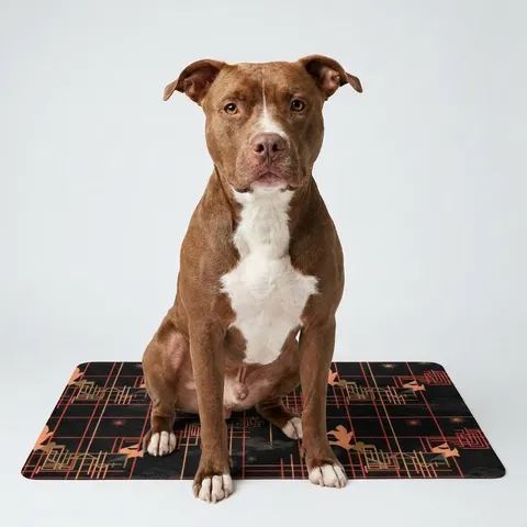 Atlanta Zone 6 Neon Pet Food Mat (12x18)