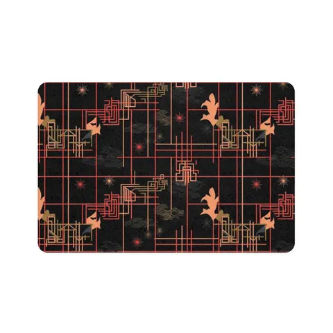 Atlanta Zone 6 Neon Pet Food Mat (12x18) — front view
