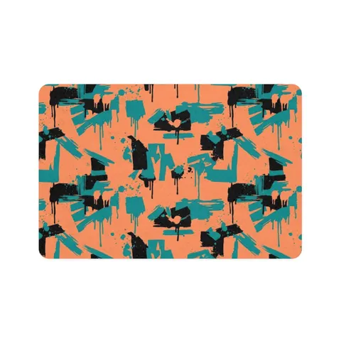 Atlanta Old Fourth Ward Murals Pet Food Mat (12x18) — front view
