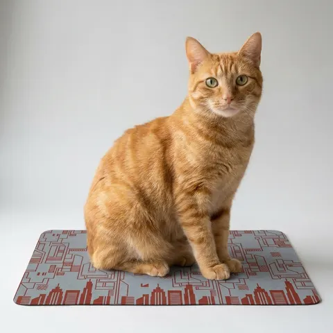 Chicago South Side Blocks Pet Food Mat (12x18)