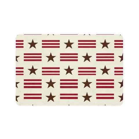 DC Chocolate City Flag Stars Pet Food Mat (12x18) — front view