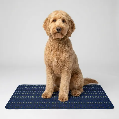 Inglewood Runway Lights Pet Food Mat (12x18)
