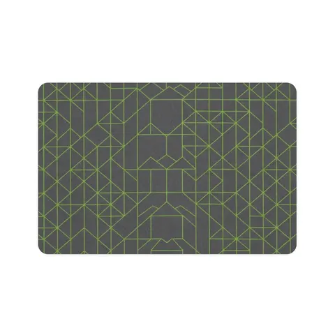 Oakland The Town Grid Pet Food Mat (12x18) — front view