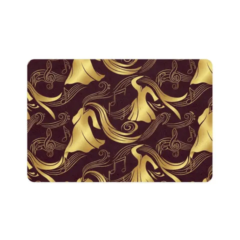 Faith Flag Gospel Choir Robes Pet Food Mat (12x18) — front view