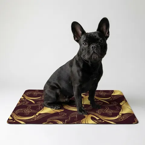 Faith Flag Gospel Choir Robes Pet Food Mat (12x18)