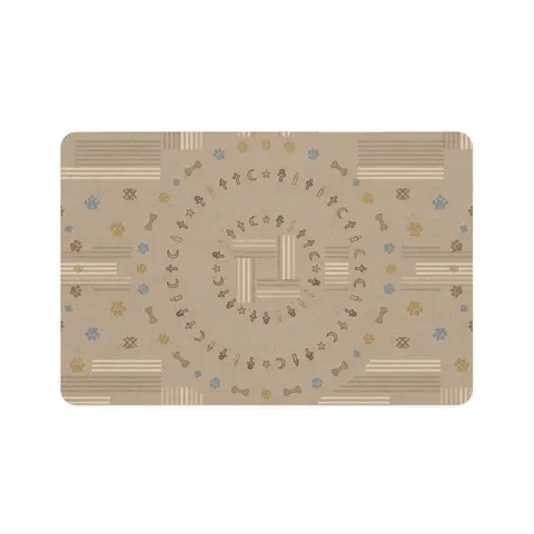 Faith Flag Multi-Faith Harmony Circle Pet Food Mat (12x18) — front view
