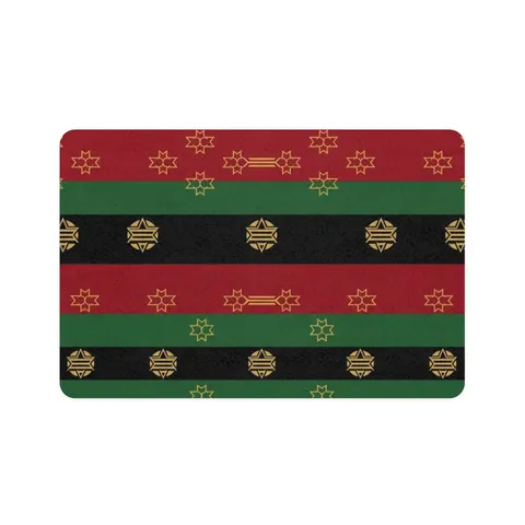 Black American Heritage Black American Heritage Flag Pet Food Mat (12x18) — front view