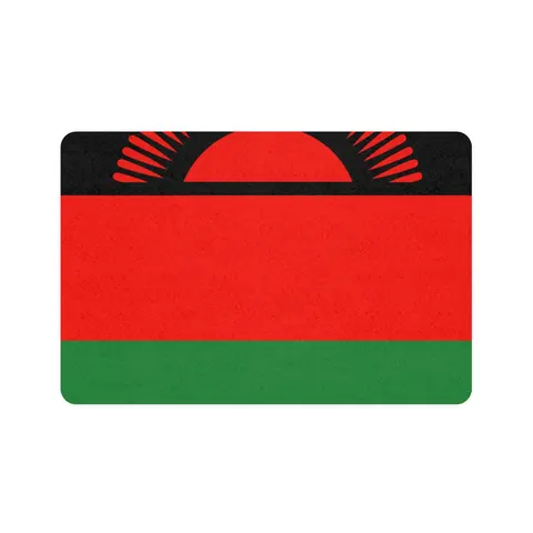 Malawi Rising Sun Pet Food Mat (12x18) — front view