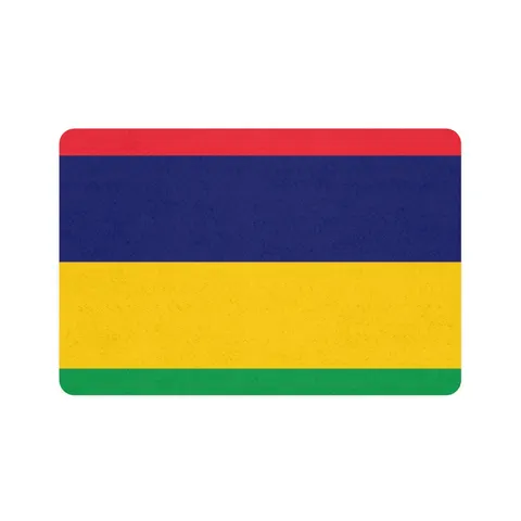 Mauritius Color Bands Pet Food Mat (12x18) — front view