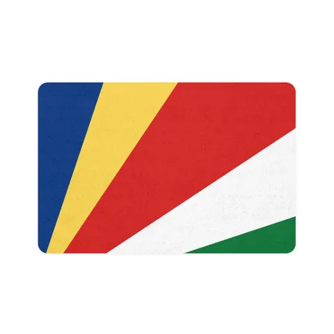 Seychelles Color Fan Pet Food Mat (12x18) — front view