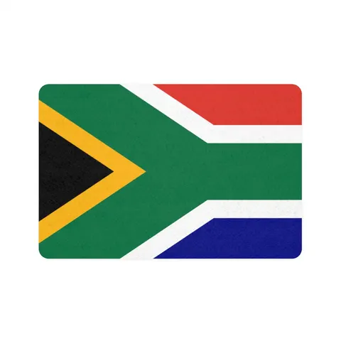 South Africa Rainbow Y Pattern Pet Food Mat (12x18) — front view