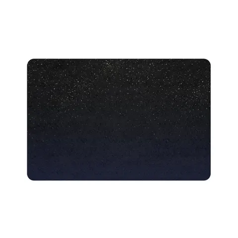 New Year Midnight Sparkle Gradient Pet Food Mat (12x18) — front view