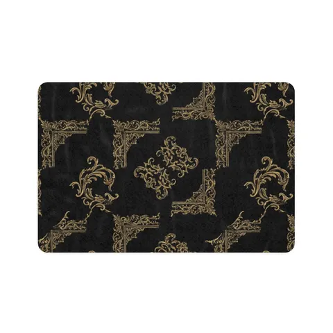 Trap Renaissance Gold Frame Pet Food Mat (12x18) — front view