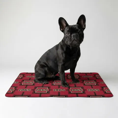 Virginia Union 1865 Crimson & Black Pet Food Mat (12x18)