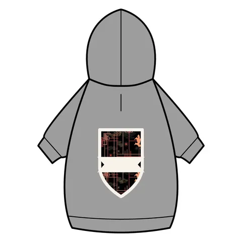 Atlanta Zone 6 Neon Pet Hoodie — back_dtf view
