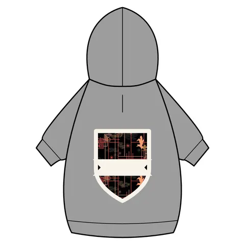 Atlanta Zone 6 Neon Pet Hoodie — back_dtf view