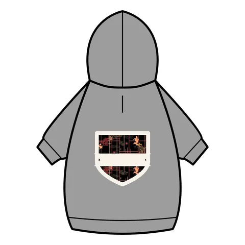 Atlanta Zone 6 Neon Pet Hoodie — back_dtf view