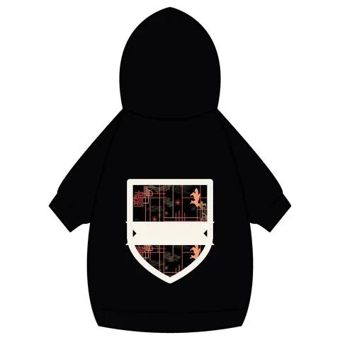 Atlanta Zone 6 Neon Pet Hoodie — back_dtf view