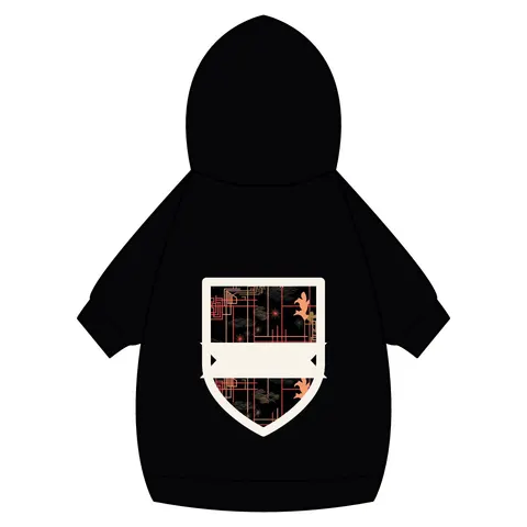 Atlanta Zone 6 Neon Pet Hoodie — back_dtf view