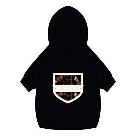 Atlanta Zone 6 Neon Pet Hoodie — back_dtf view