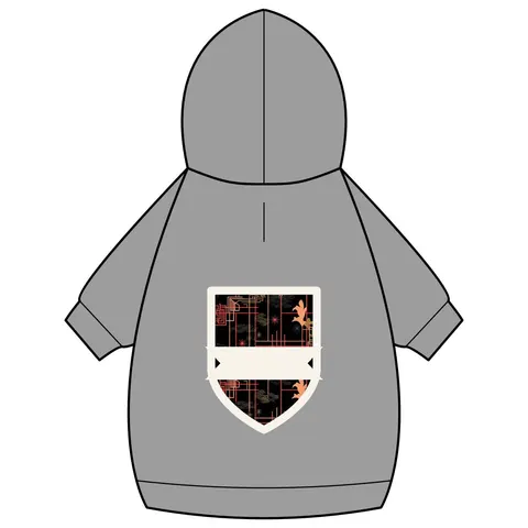 Atlanta Zone 6 Neon Pet Hoodie — back_dtf view