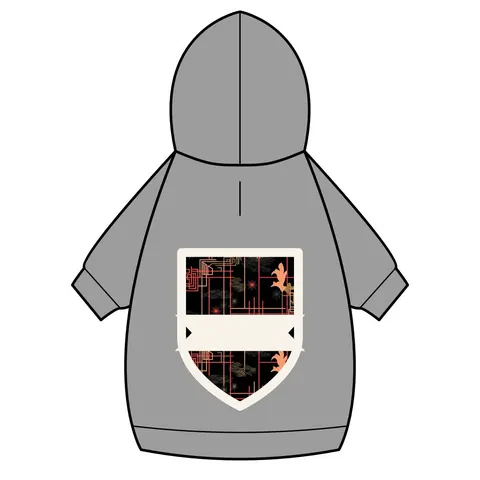 Atlanta Zone 6 Neon Pet Hoodie — back_dtf view