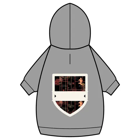 Atlanta Zone 6 Neon Pet Hoodie — back_dtf view