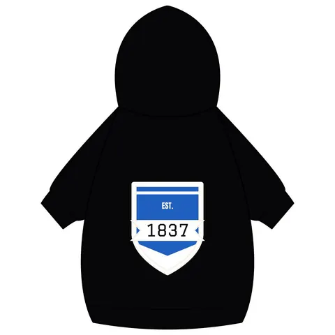 Cheyney 1837 Blue & White Pet Hoodie — back_dtf view