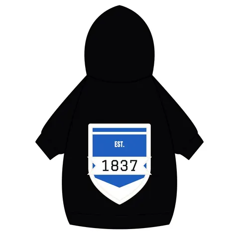 Cheyney 1837 Blue & White Pet Hoodie — back_dtf view