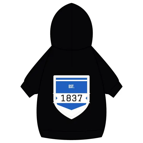 Cheyney 1837 Blue & White Pet Hoodie — back_dtf view
